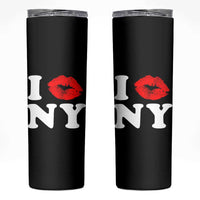 I Love NY Skinny Tumbler Sexy Lips Red Lipstick Kiss New York Lover Travel Gift - Wonder Print Shop