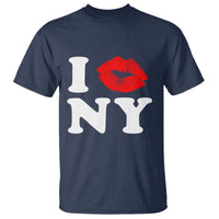 I Love NY T Shirt Sexy Lips Red Lipstick Kiss New York Lover Travel Gift - Wonder Print Shop