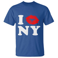 I Love NY T Shirt Sexy Lips Red Lipstick Kiss New York Lover Travel Gift - Wonder Print Shop