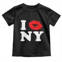 I Love NY Toddler T Shirt Sexy Lips Red Lipstick Kiss New York Lover Travel Gift - Wonder Print Shop