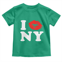 I Love NY Toddler T Shirt Sexy Lips Red Lipstick Kiss New York Lover Travel Gift - Wonder Print Shop