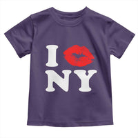 I Love NY Toddler T Shirt Sexy Lips Red Lipstick Kiss New York Lover Travel Gift - Wonder Print Shop