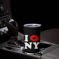 I Love NY Tumbler Cup Sexy Lips Red Lipstick Kiss New York Lover Travel Gift - Wonder Print Shop
