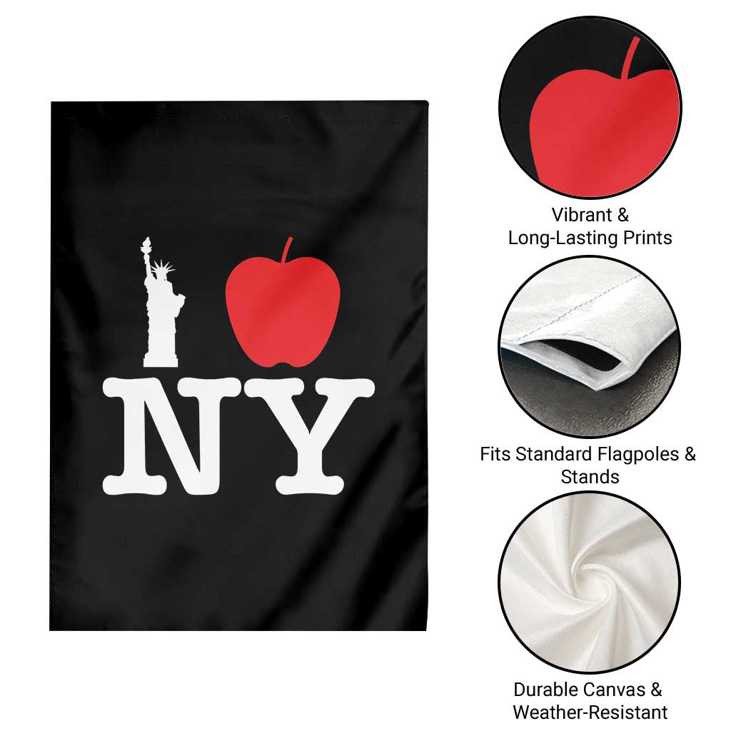 I Love NY Garden Flag New York Lover Travel Gift