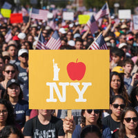 I Love NY Protest Sign New York Lover Travel Gift - Wonder Print Shop