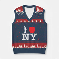 I Love NY V-Neck Knit Sweater Vest New York Lover Travel Gift - Wonder Print Shop