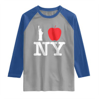 I Love NY Raglan Shirt New York Lover Travel Gift - Wonder Print Shop