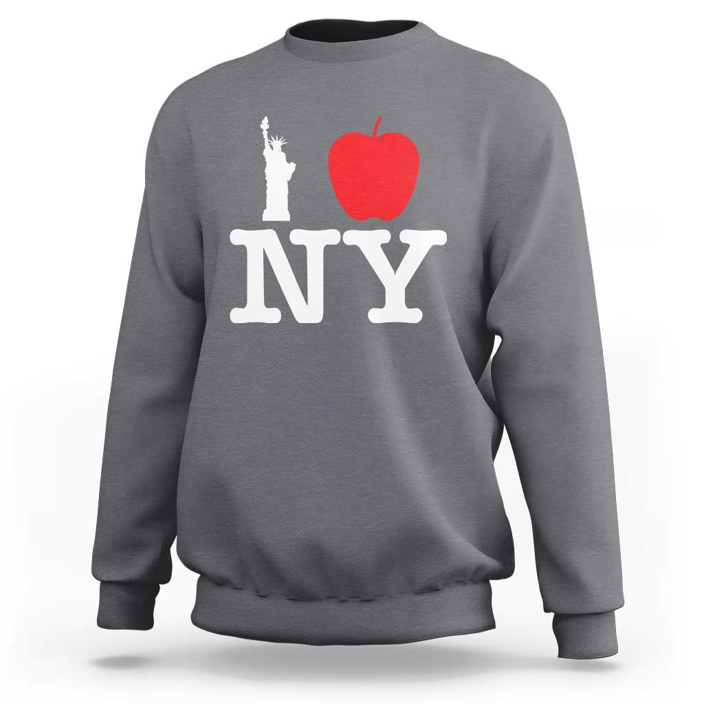I Love NY Sweatshirt New York Lover Travel Gift - Wonder Print Shop