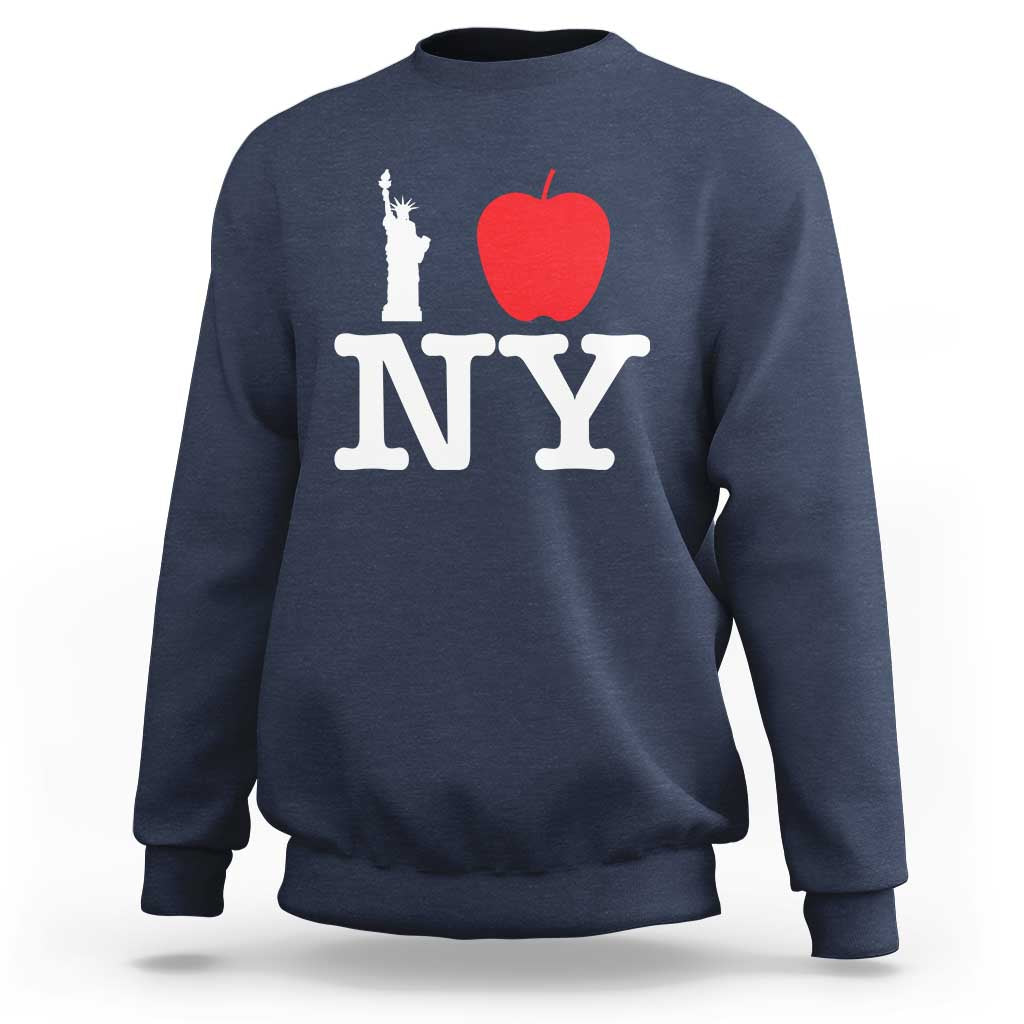 I Love NY Sweatshirt New York Lover Travel Gift - Wonder Print Shop