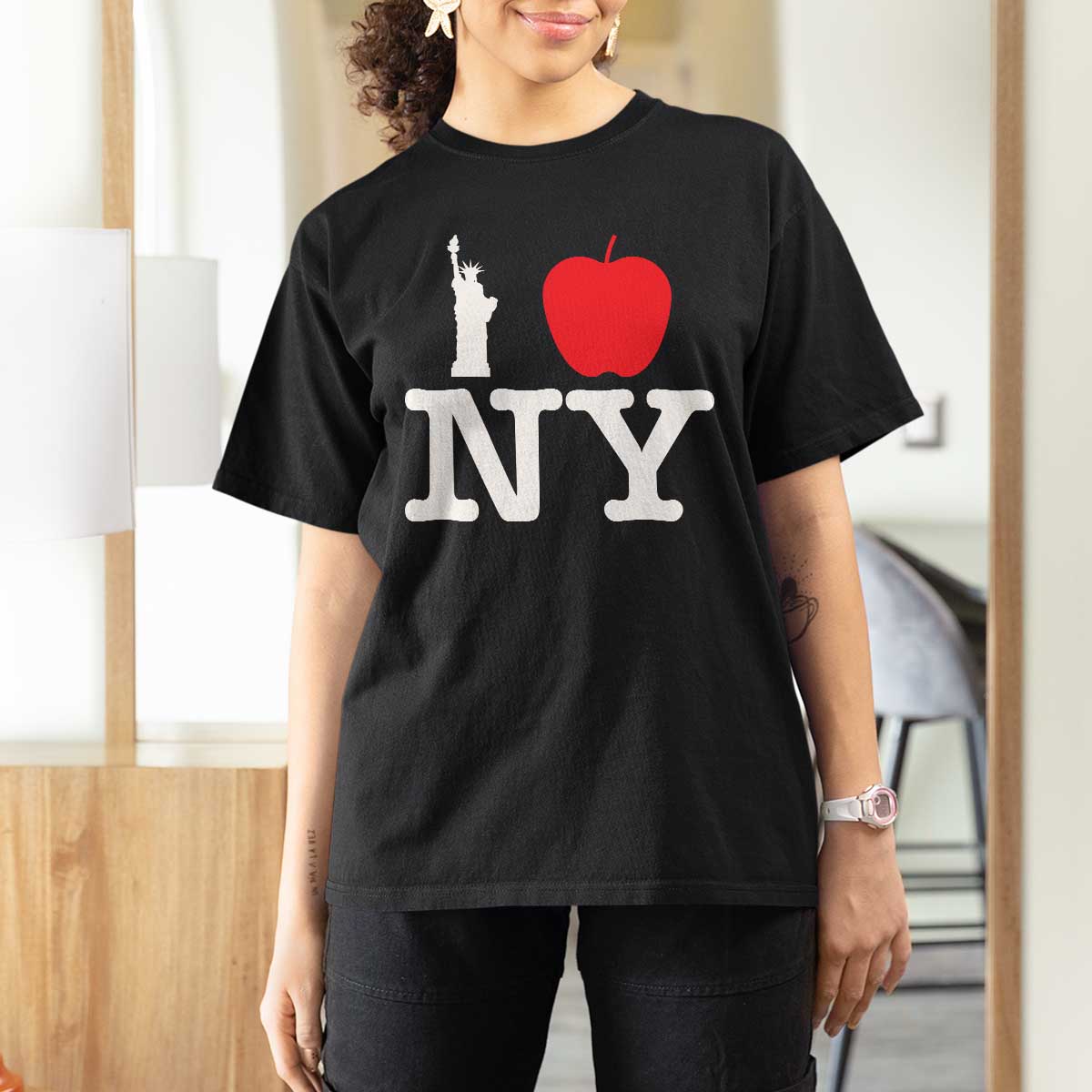 I Love NY T Shirt For Women New York Lover Travel Gift - Wonder Print Shop