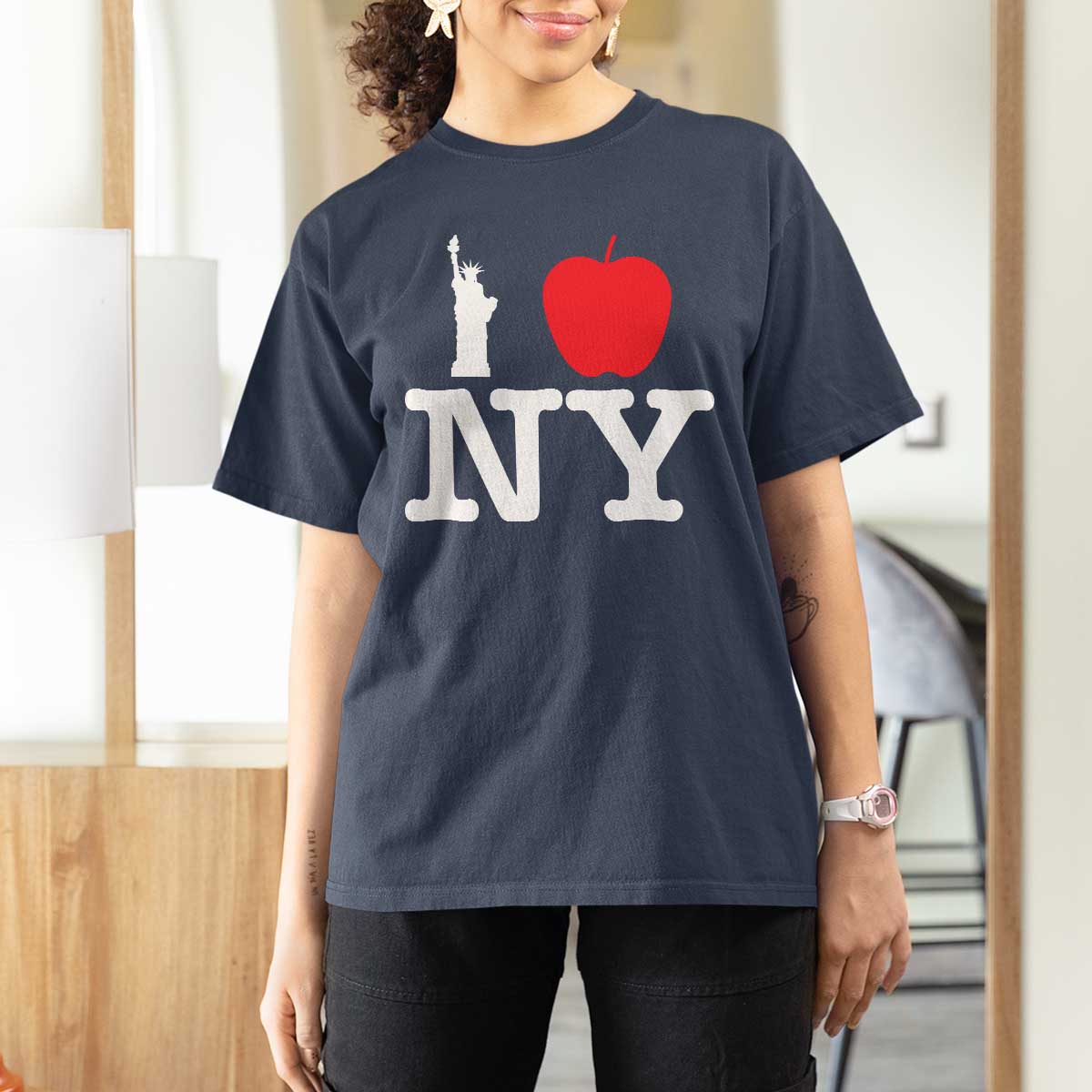 I Love NY T Shirt For Women New York Lover Travel Gift - Wonder Print Shop