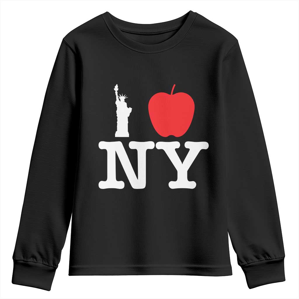 I Love NY Youth Sweatshirt New York Lover Travel Gift - Wonder Print Shop
