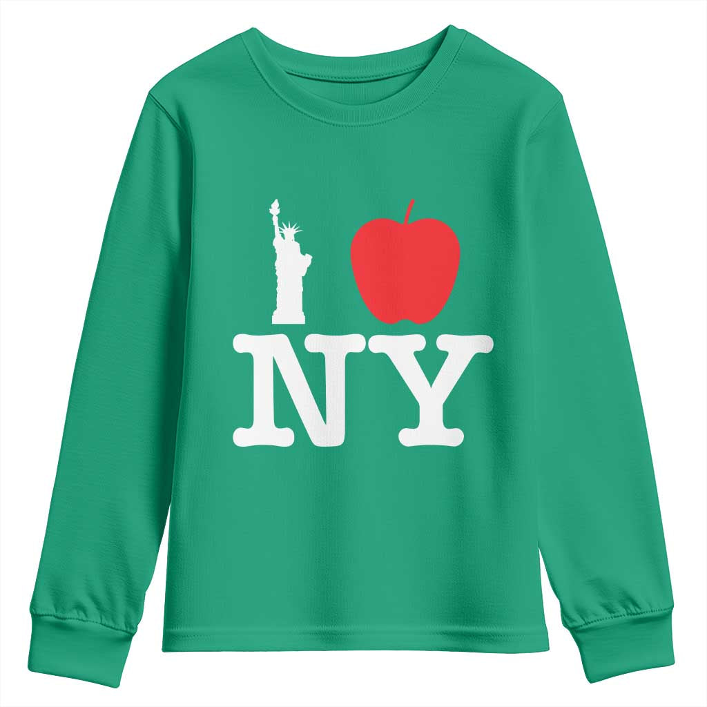 I Love NY Youth Sweatshirt New York Lover Travel Gift - Wonder Print Shop