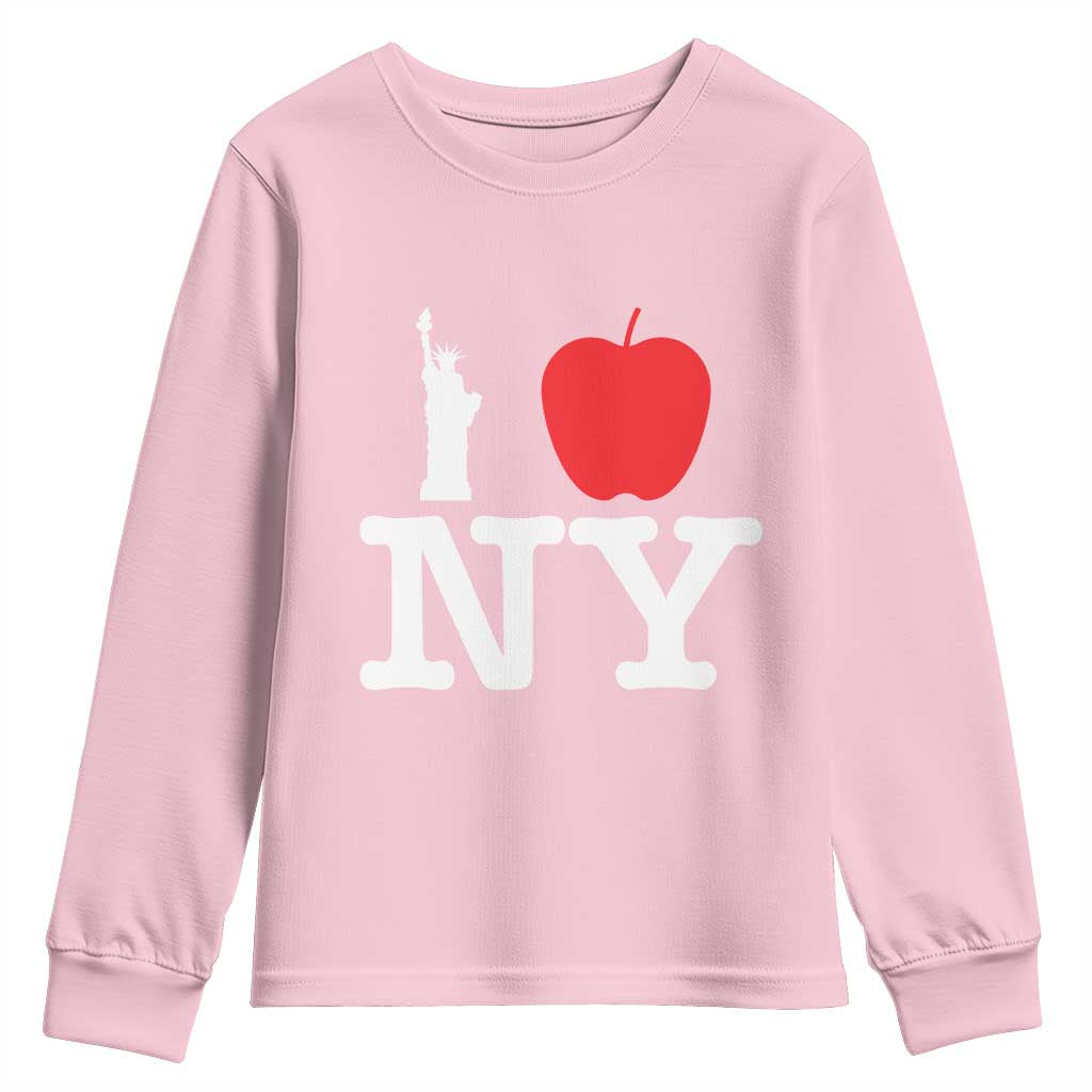 I Love NY Youth Sweatshirt New York Lover Travel Gift - Wonder Print Shop