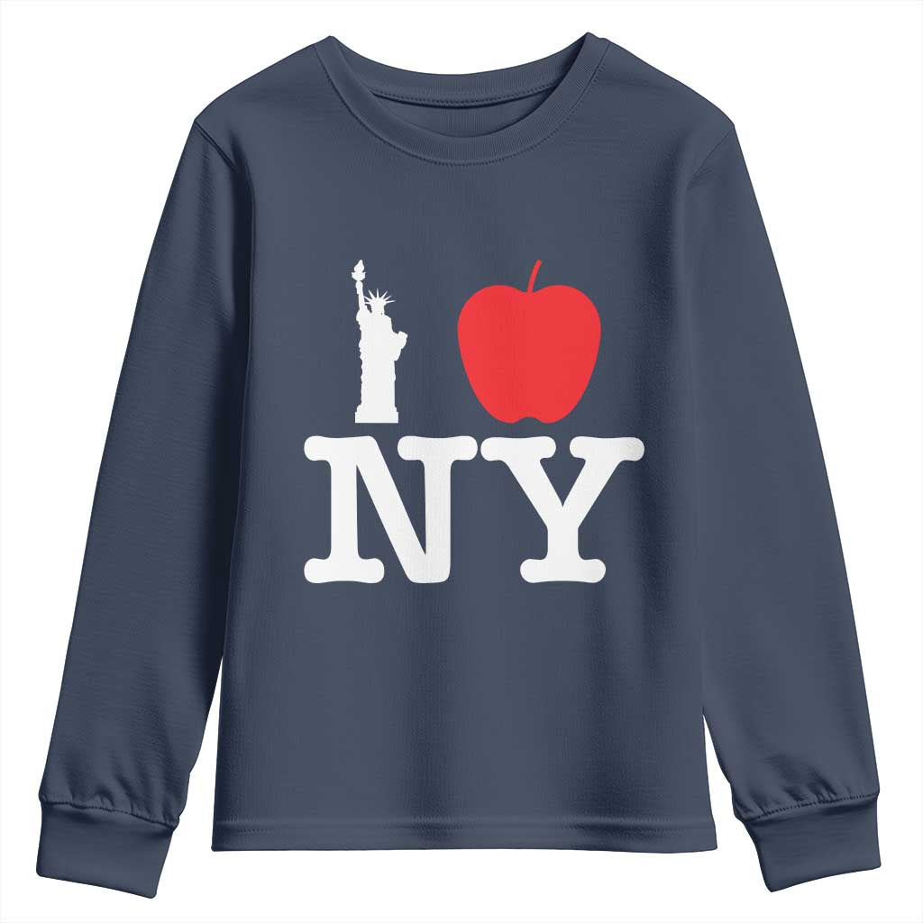 I Love NY Youth Sweatshirt New York Lover Travel Gift - Wonder Print Shop