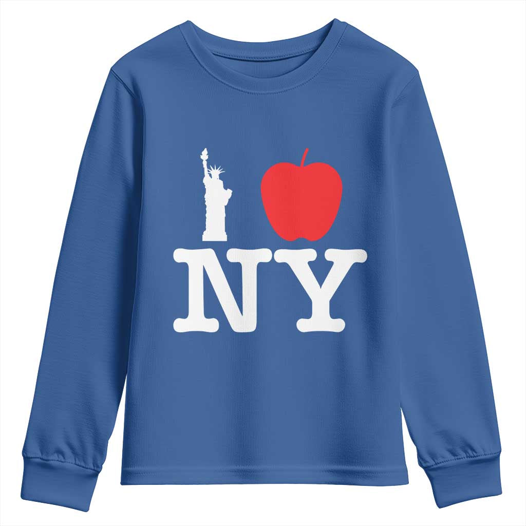 I Love NY Youth Sweatshirt New York Lover Travel Gift - Wonder Print Shop