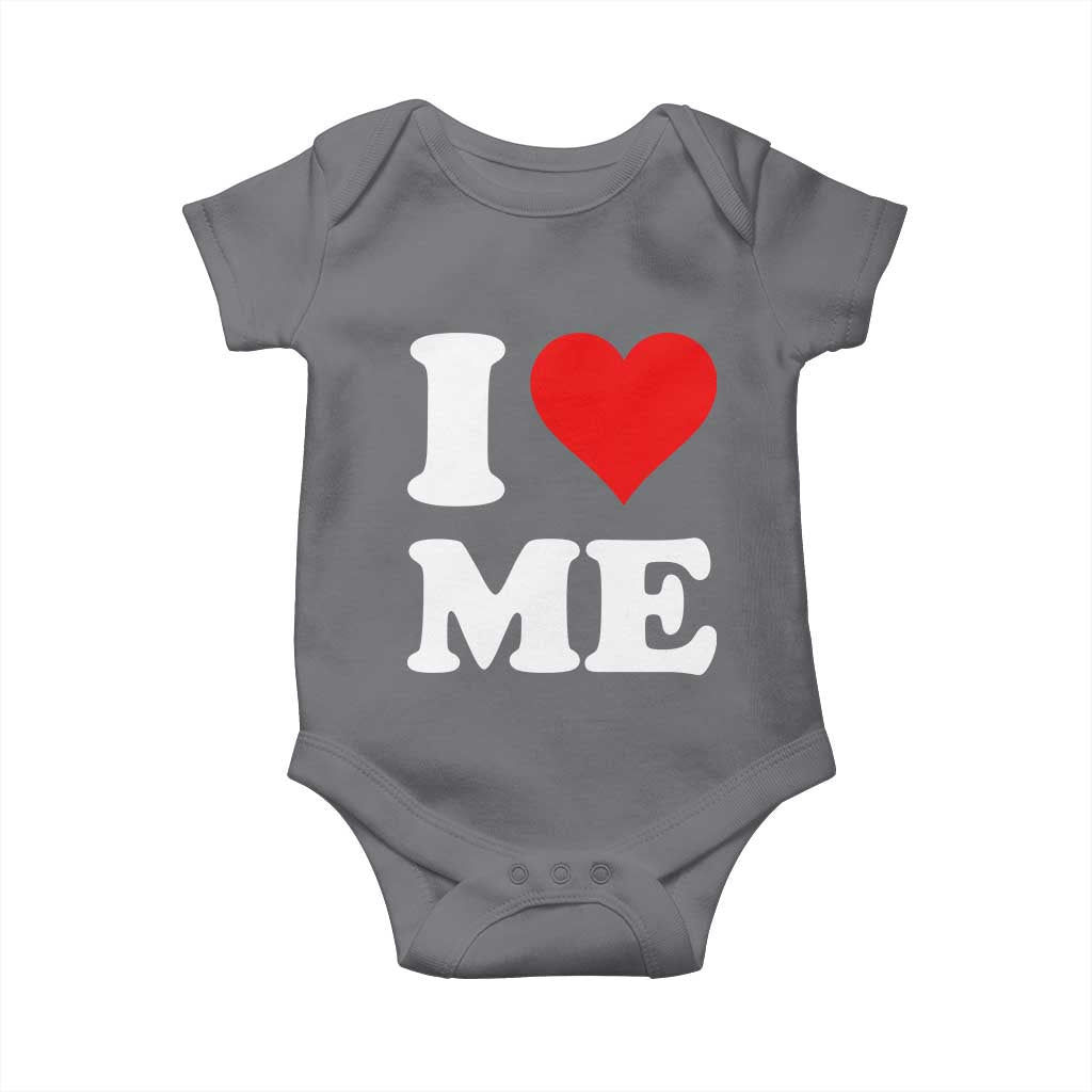 I Love Me Baby Onesie Funny Self Love Heart Positive Vibes - Wonder Print Shop