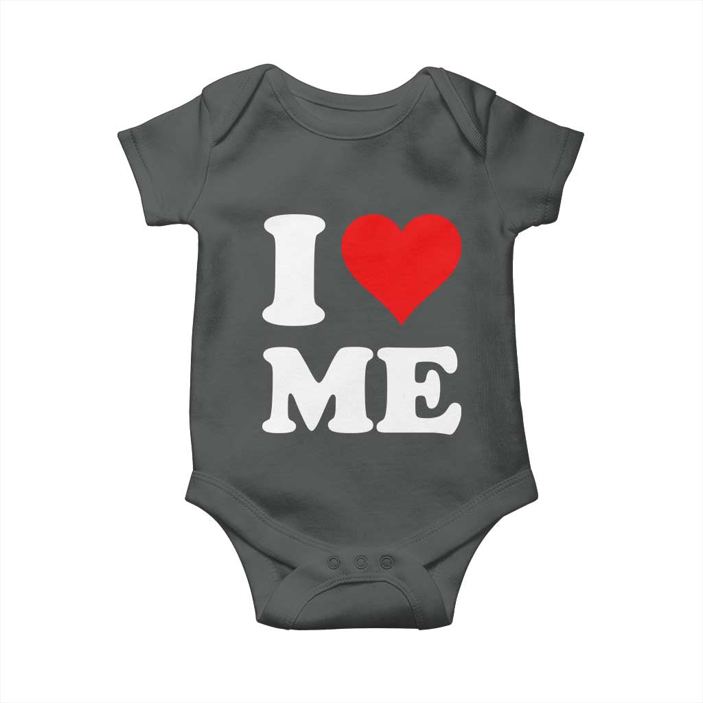 I Love Me Baby Onesie Funny Self Love Heart Positive Vibes - Wonder Print Shop