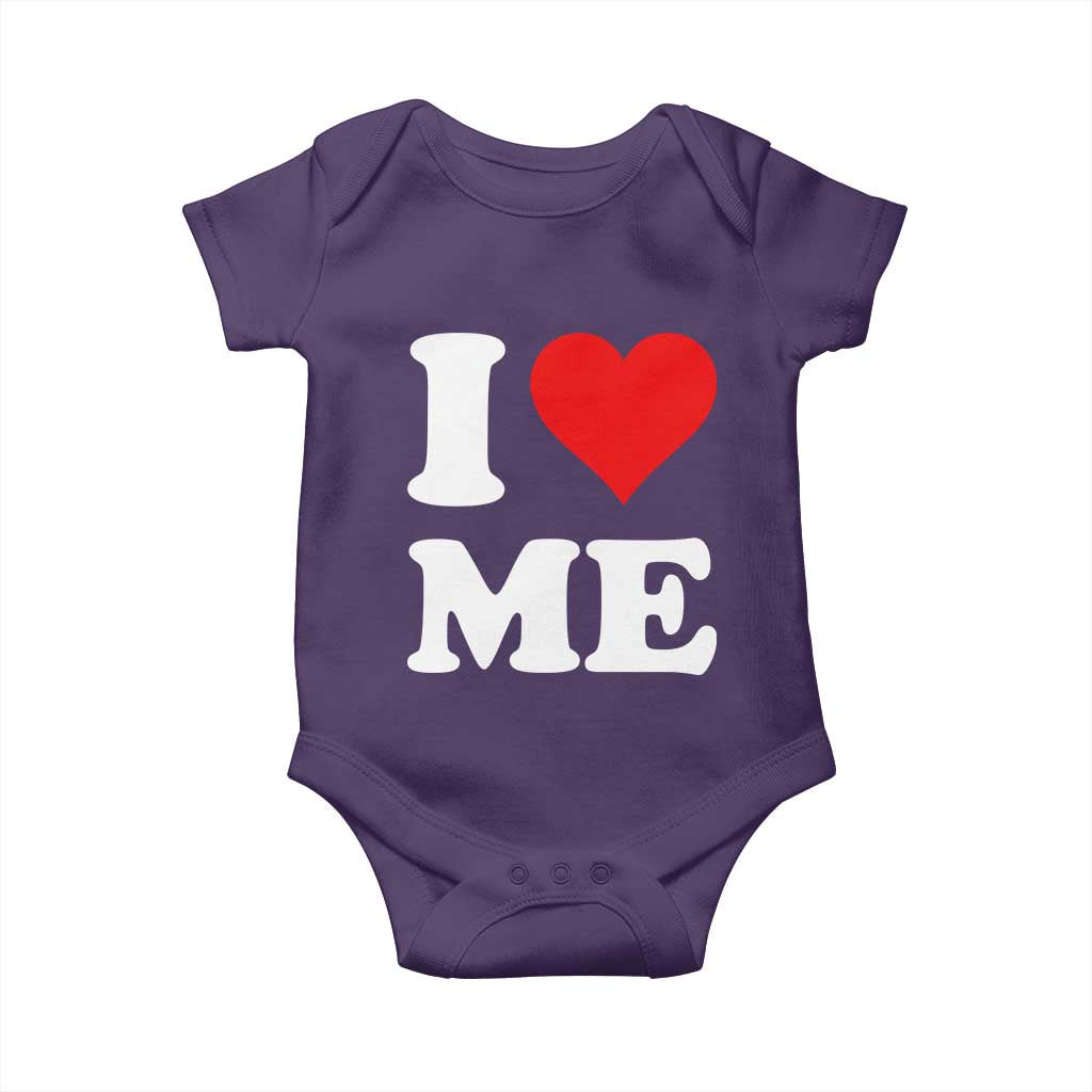 I Love Me Baby Onesie Funny Self Love Heart Positive Vibes - Wonder Print Shop