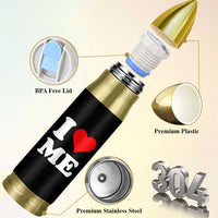I Love Me Bullet Tumbler Funny Self Love Heart Positive Vibes - Wonder Print Shop