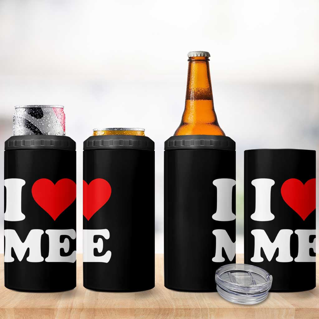 I Love Me 4 in 1 Can Cooler Tumbler Funny Self Love Heart Positive Vibes - Wonder Print Shop