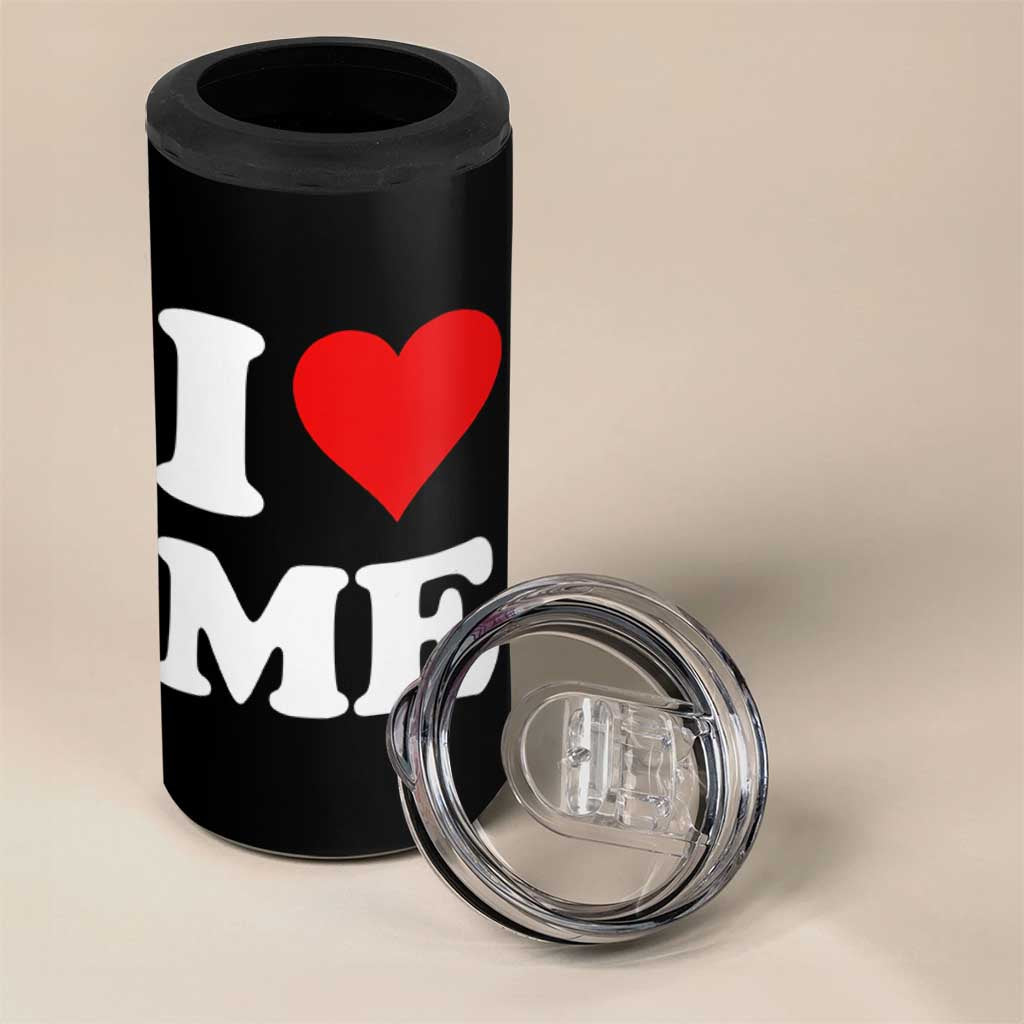 I Love Me 4 in 1 Can Cooler Tumbler Funny Self Love Heart Positive Vibes - Wonder Print Shop