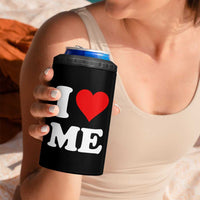 I Love Me 4 in 1 Can Cooler Tumbler Funny Self Love Heart Positive Vibes - Wonder Print Shop