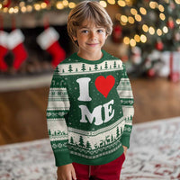I Love Me Ugly Christmas Sweater Funny Self Love Heart Positive Vibes - Wonder Print Shop