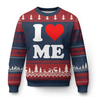 I Love Me Ugly Christmas Sweater Funny Self Love Heart Positive Vibes - Wonder Print Shop