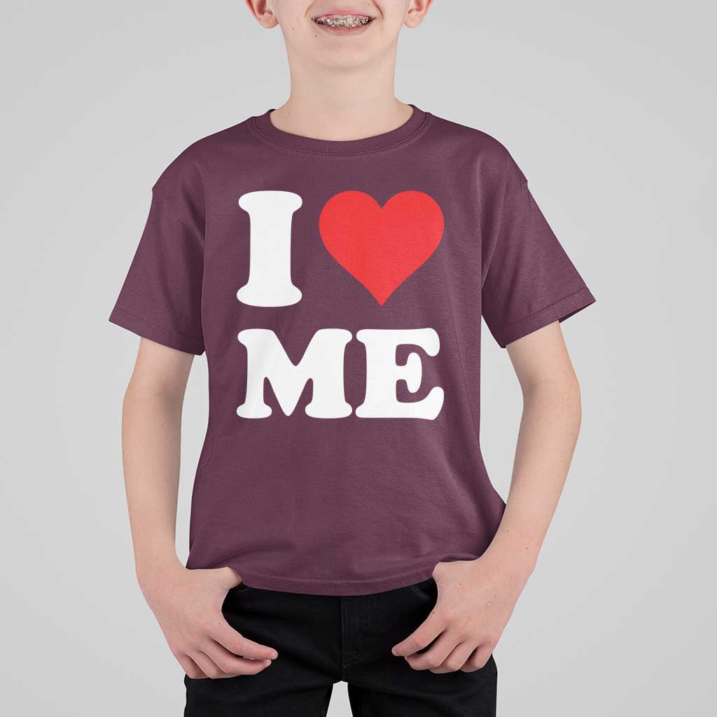 I Love Me T Shirt For Kid Funny Self Love Heart Positive Vibes - Wonder Print Shop