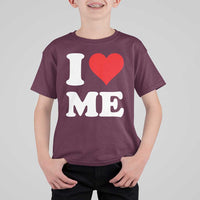 I Love Me T Shirt For Kid Funny Self Love Heart Positive Vibes - Wonder Print Shop