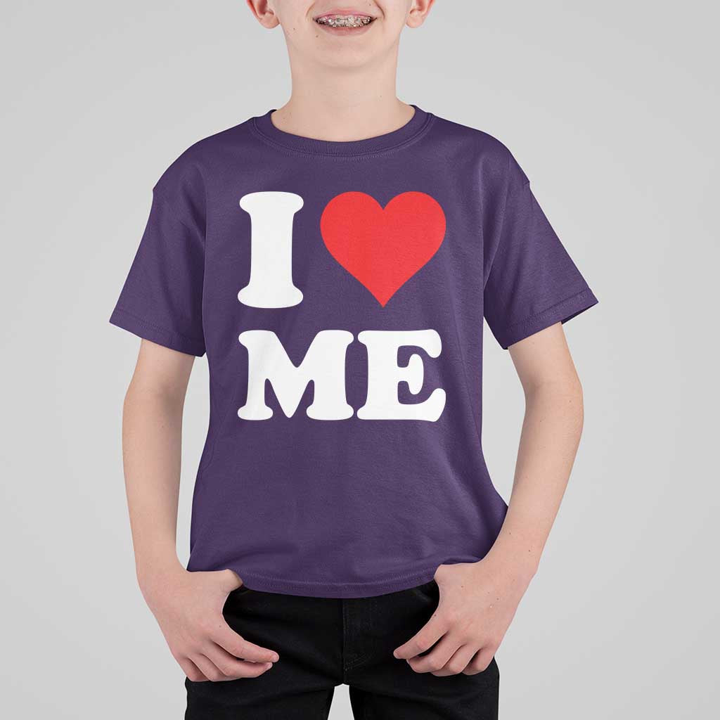 I Love Me T Shirt For Kid Funny Self Love Heart Positive Vibes - Wonder Print Shop