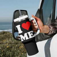 I Love Me Tumbler With Handle Funny Self Love Heart Positive Vibes - Wonder Print Shop