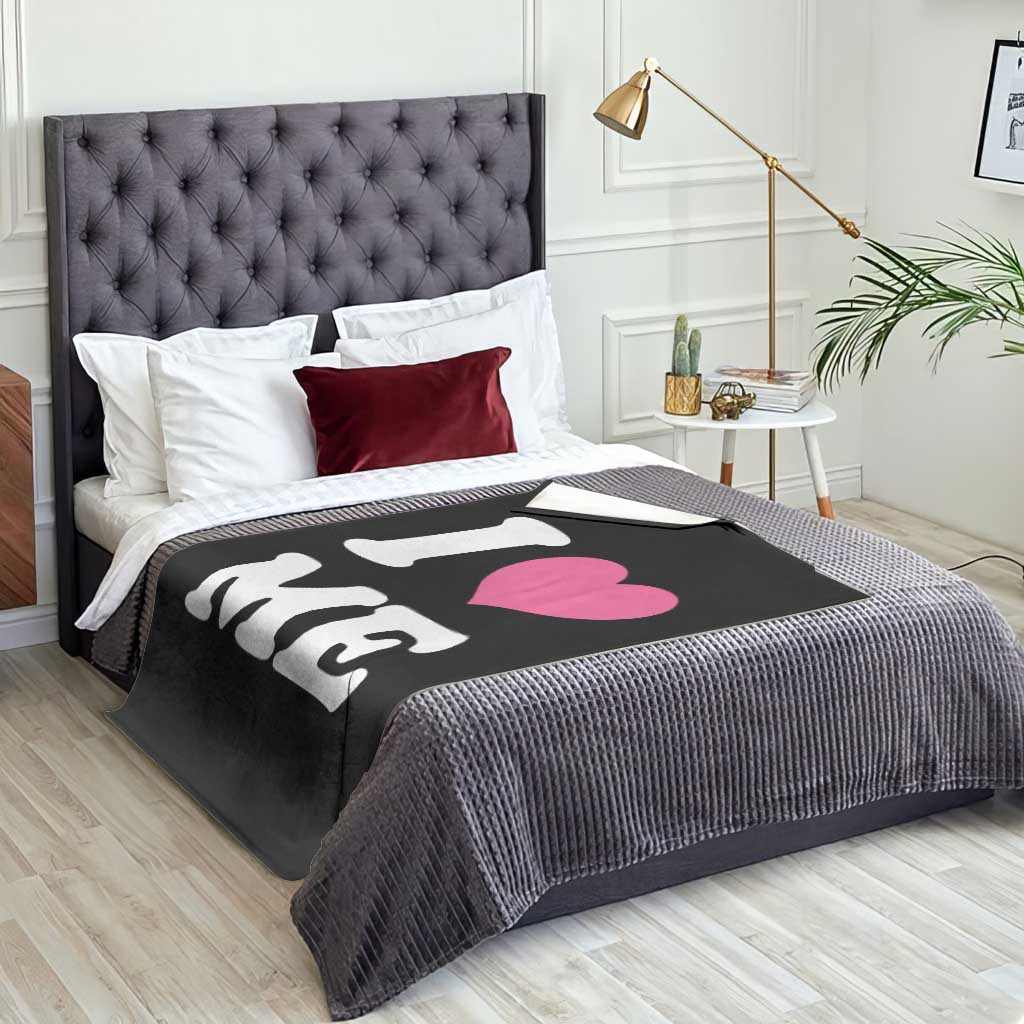I Love Me Throw Blanket Funny Self Love Pink Heart Positive Vibes - Wonder Print Shop