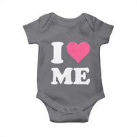 I Love Me Baby Onesie Funny Self Love Pink Heart Positive Vibes - Wonder Print Shop
