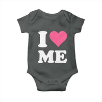I Love Me Baby Onesie Funny Self Love Pink Heart Positive Vibes - Wonder Print Shop