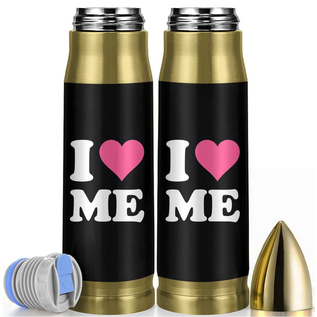 I Love Me Bullet Tumbler Funny Self Love Pink Heart Positive Vibes - Wonder Print Shop
