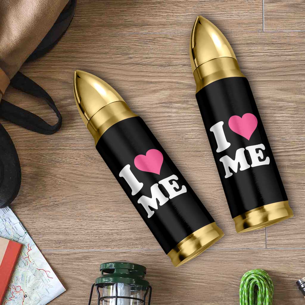I Love Me Bullet Tumbler Funny Self Love Pink Heart Positive Vibes - Wonder Print Shop