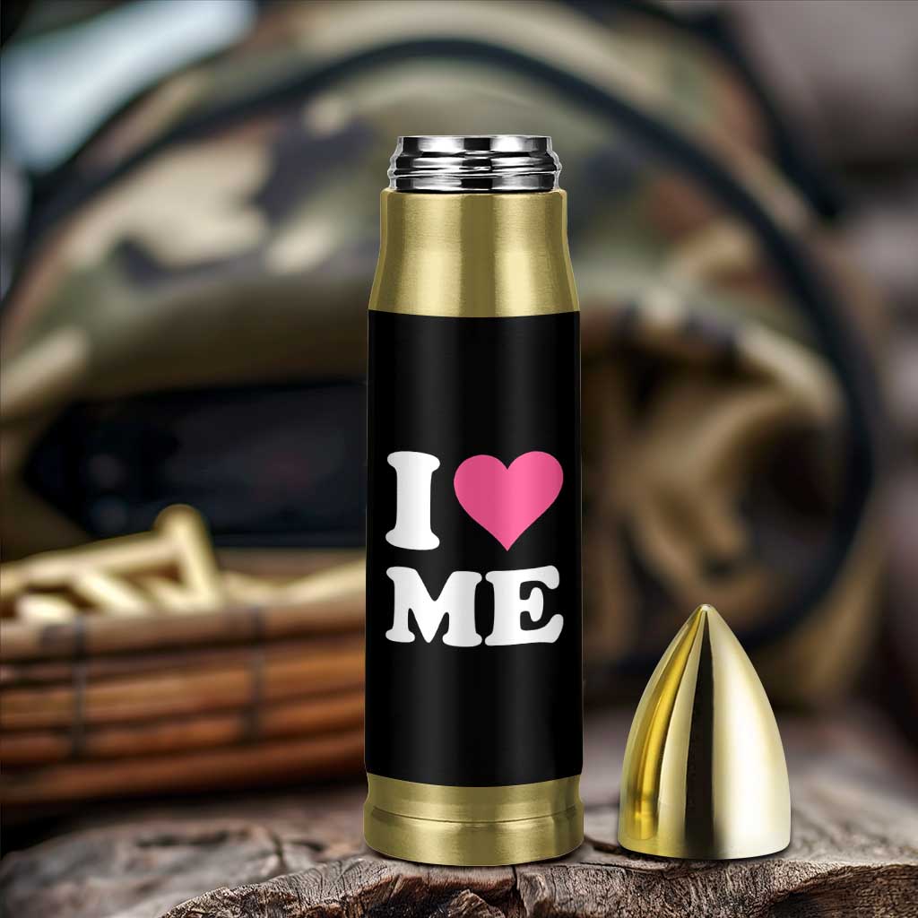 I Love Me Bullet Tumbler Funny Self Love Pink Heart Positive Vibes - Wonder Print Shop