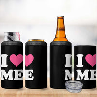 I Love Me 4 in 1 Can Cooler Tumbler Funny Self Love Pink Heart Positive Vibes - Wonder Print Shop
