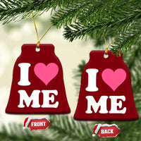 I Love Me Ceramic Ornament Funny Self Love Pink Heart Positive Vibes - Wonder Print Shop