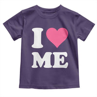 I Love Me Toddler T Shirt Funny Self Love Pink Heart Positive Vibes - Wonder Print Shop