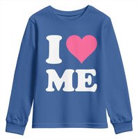I Love Me Youth Sweatshirt Funny Self Love Pink Heart Positive Vibes - Wonder Print Shop
