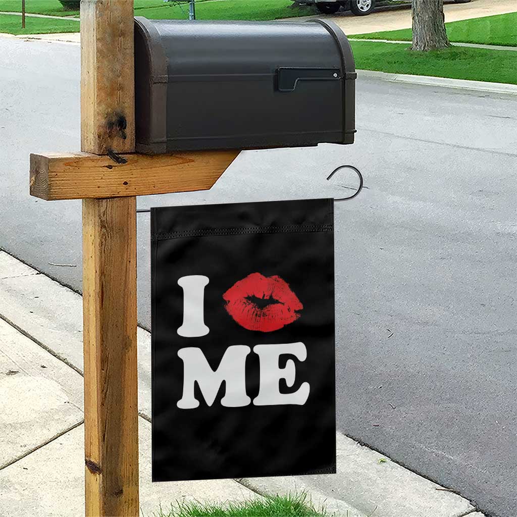 I Love ME Garden Flag Sexy Lips Red Lipstick Kiss Self Love - Wonder Print Shop