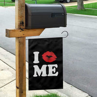 I Love ME Garden Flag Sexy Lips Red Lipstick Kiss Self Love - Wonder Print Shop
