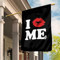 I Love ME Garden Flag Sexy Lips Red Lipstick Kiss Self Love - Wonder Print Shop