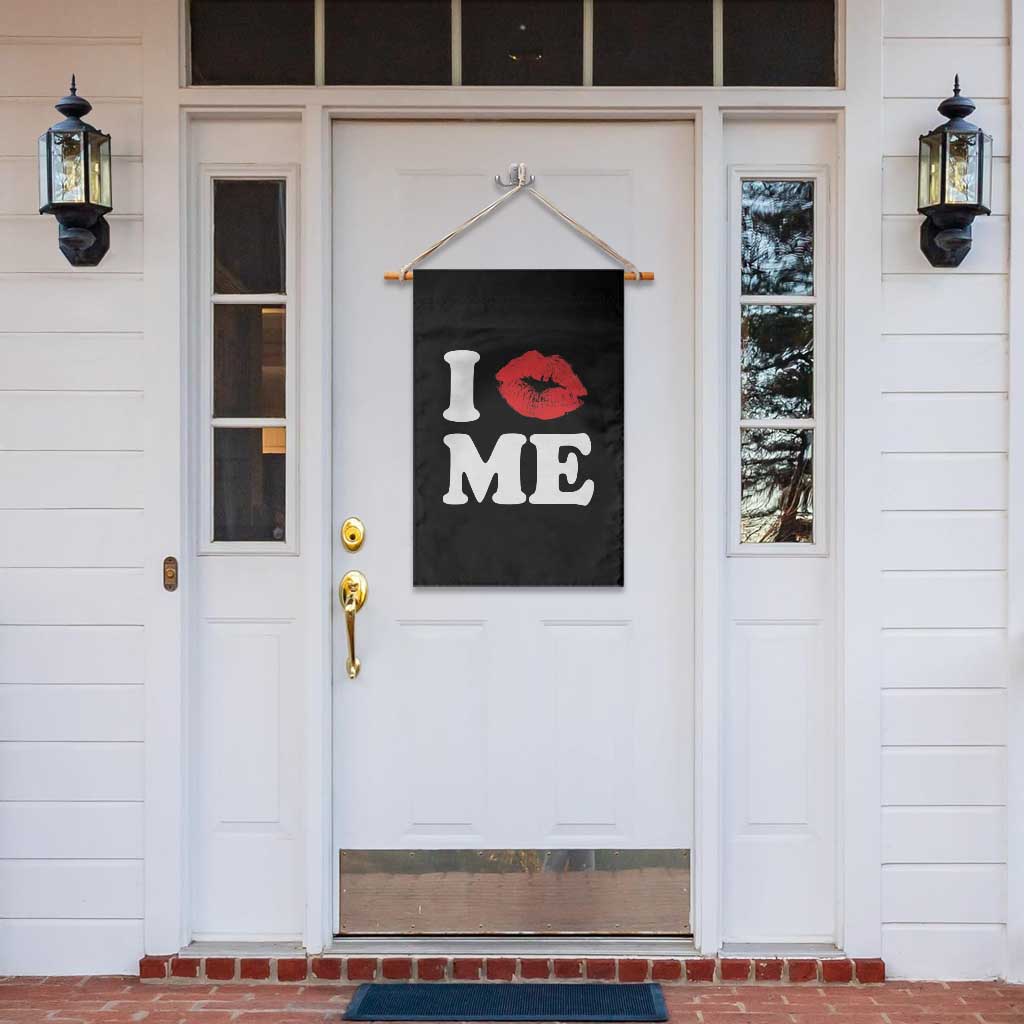 I Love ME Garden Flag Sexy Lips Red Lipstick Kiss Self Love - Wonder Print Shop