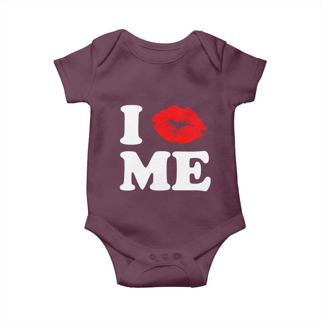 I Love ME Baby Onesie Sexy Lips Red Lipstick Kiss Self Love - Wonder Print Shop