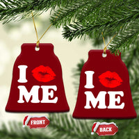 I Love ME Ceramic Ornament Sexy Lips Red Lipstick Kiss Self Love - Wonder Print Shop