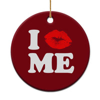 I Love ME Ceramic Ornament Sexy Lips Red Lipstick Kiss Self Love - Wonder Print Shop